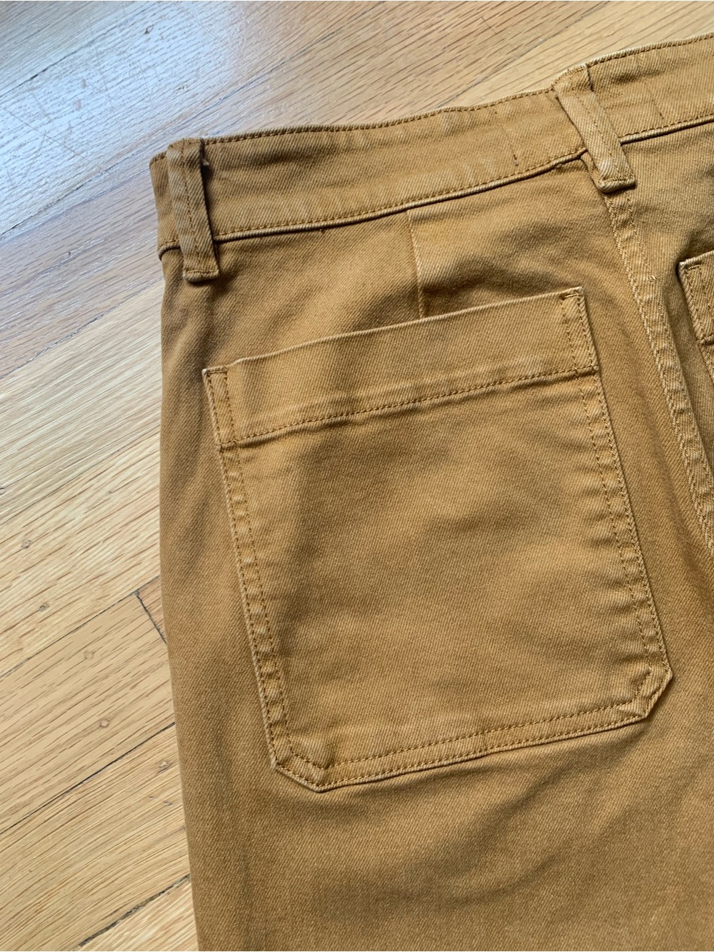 VGUC EVERLANE Womens Cropped Straight Leg High-Rise Jeans in Goldenrod Size 2 - Picture 13 of 15